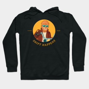 Shift Happens Biker Werewolf Hoodie